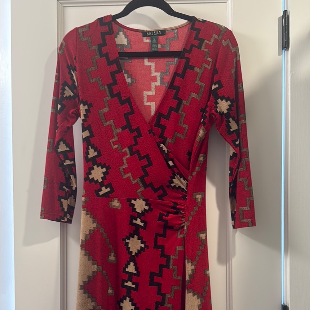Lauren, Ralph Lauren faux wrap size M wrap dress. Wear with or without belt